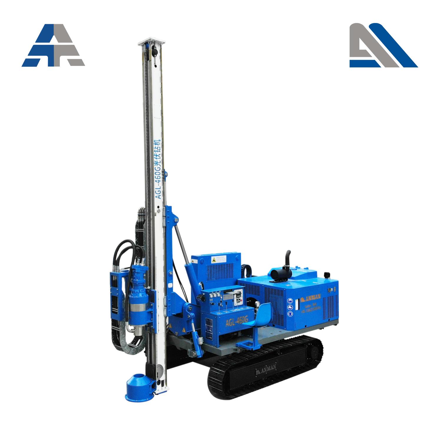 AGL-460G long leg Solar pile drilling rig for hillside