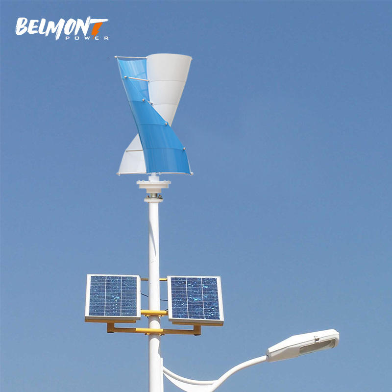 5KW Vertical Axis Wind Turbine 48V/96V Alternative solar Energy System Helical solar wind hybrid system