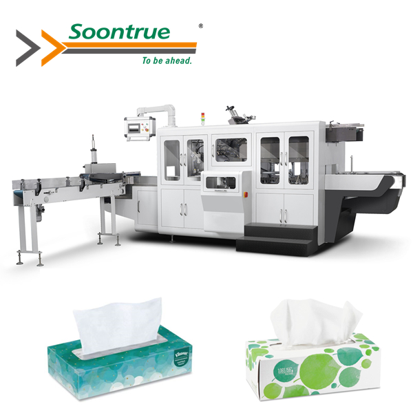 High Speed Facial Tissue Paper Box Packing Machinery | Soontrue ...