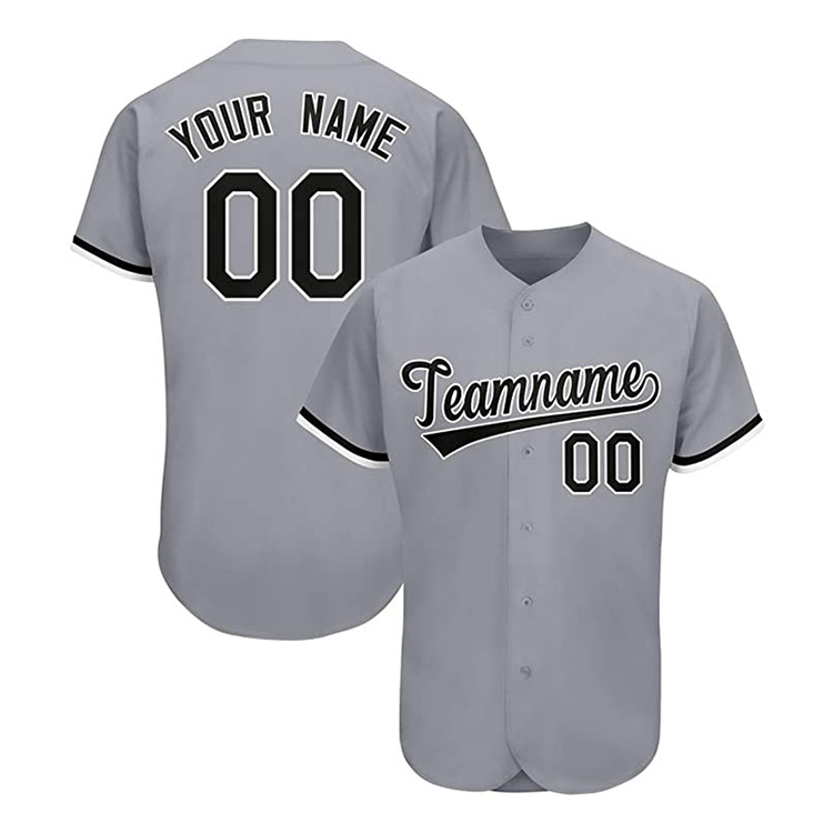 Custom Sublimation Polyester Baseball Jerseys with Botton NewYork