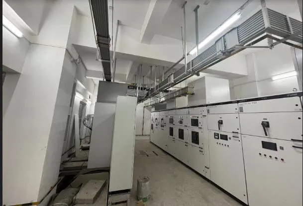 Busbar trunking and switchgear installation site