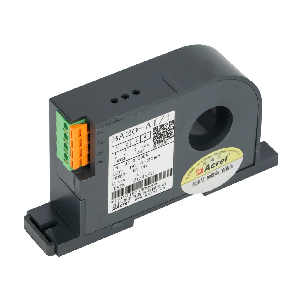 Acrel BA20-AI/I  Current Transducer  Input AC 0-200A  Output DC 4-20mA