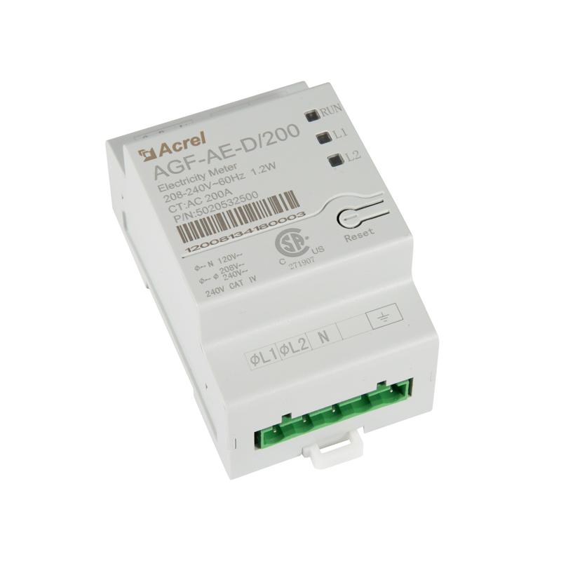 Acrel UL AGF-AE-D/100 100A Input 1-Phase 3-Wire Solar Power Monitoring Energy Meter