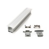 PXG-401-A Anodized silver Aluminum LED Profile with Flange For normal recessed Drywall Use
