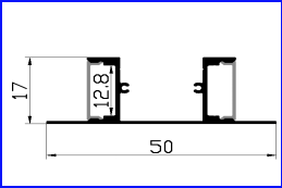 PXG-5015 Wall Mounted Up and Down LED Profile Indoor Wall Light Fixture LED Strip Light Aluminum Profile