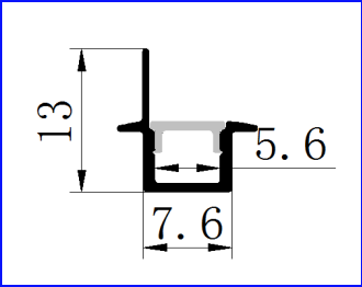 PXG-501 China factory  led aluminum profile