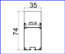 PXG-3573-MCorner Aluminum LED Profile With Round PC Opal Diffuser For LED Strips