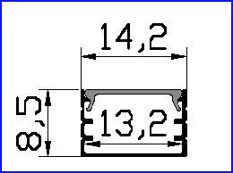 PXG-112 2020 led aluminum profile 12MM width for led strip lights