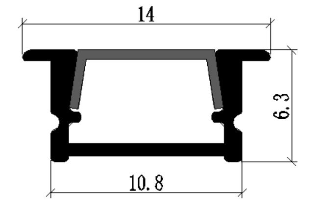 PXG-209 LED Aluminum Profile Super Hot Item Aluminum Profile For LED Strip Recessed LED Aluminium Channel