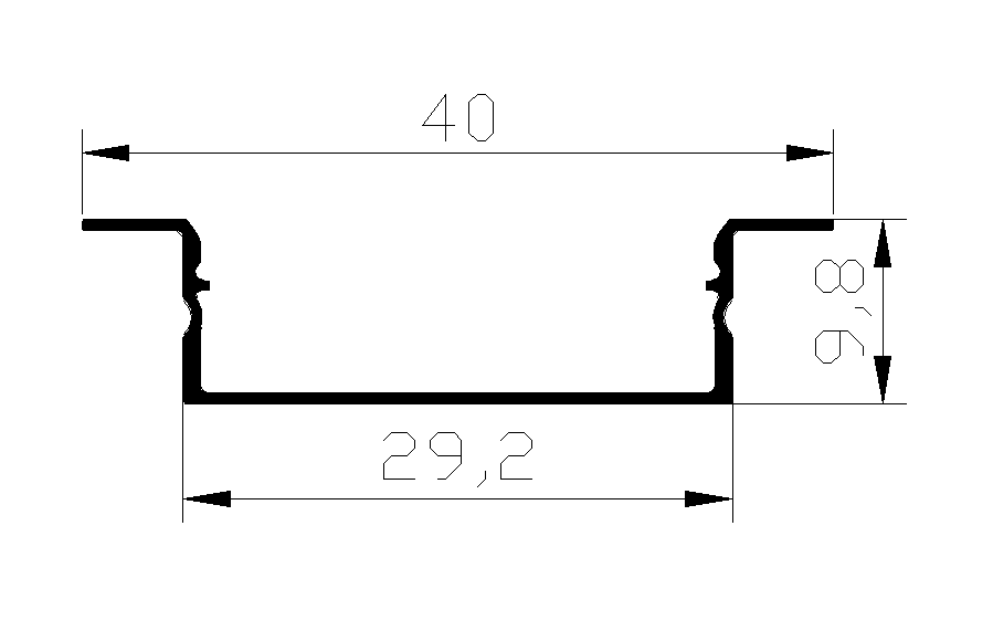 PXG-3010B-A Recessed led aluminum profile for led strips light  LED Profile Aluminium Channel for LED Strip