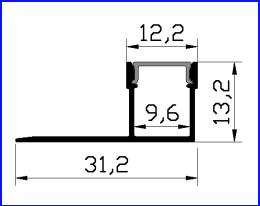 PXG-301 New Led linear light cover aluminum extrusion profiles and plastic diffuser for office