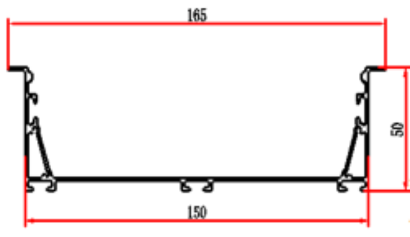 PXG-15050-A light strip led aluminum channel profile, led light strip housing  LED linear light housing