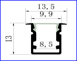 PXG-103-A 13mm White Gypsum Drywall Plaster In Aluminum LED Profile For LED Strip Cove Lighting