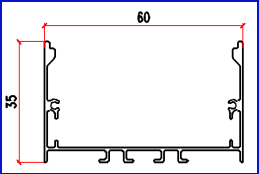 PXG-6035B-M LED Aluminum Channel  Strip light Profile Aluminium profile Customized for home office hotel park