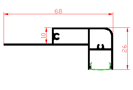 PXG-516-2 Linear Aluminum Profile for Led Lighting Custom Factory All Kinds of Led Aluminium Profile