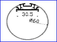 PXG-60 Led Aluminum profile with customized mould service for aluminum profile  led strip light