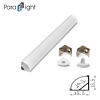 PXG-1616 led corner aluminium profile for 12mm strip,wide range led profile with cover for led channel