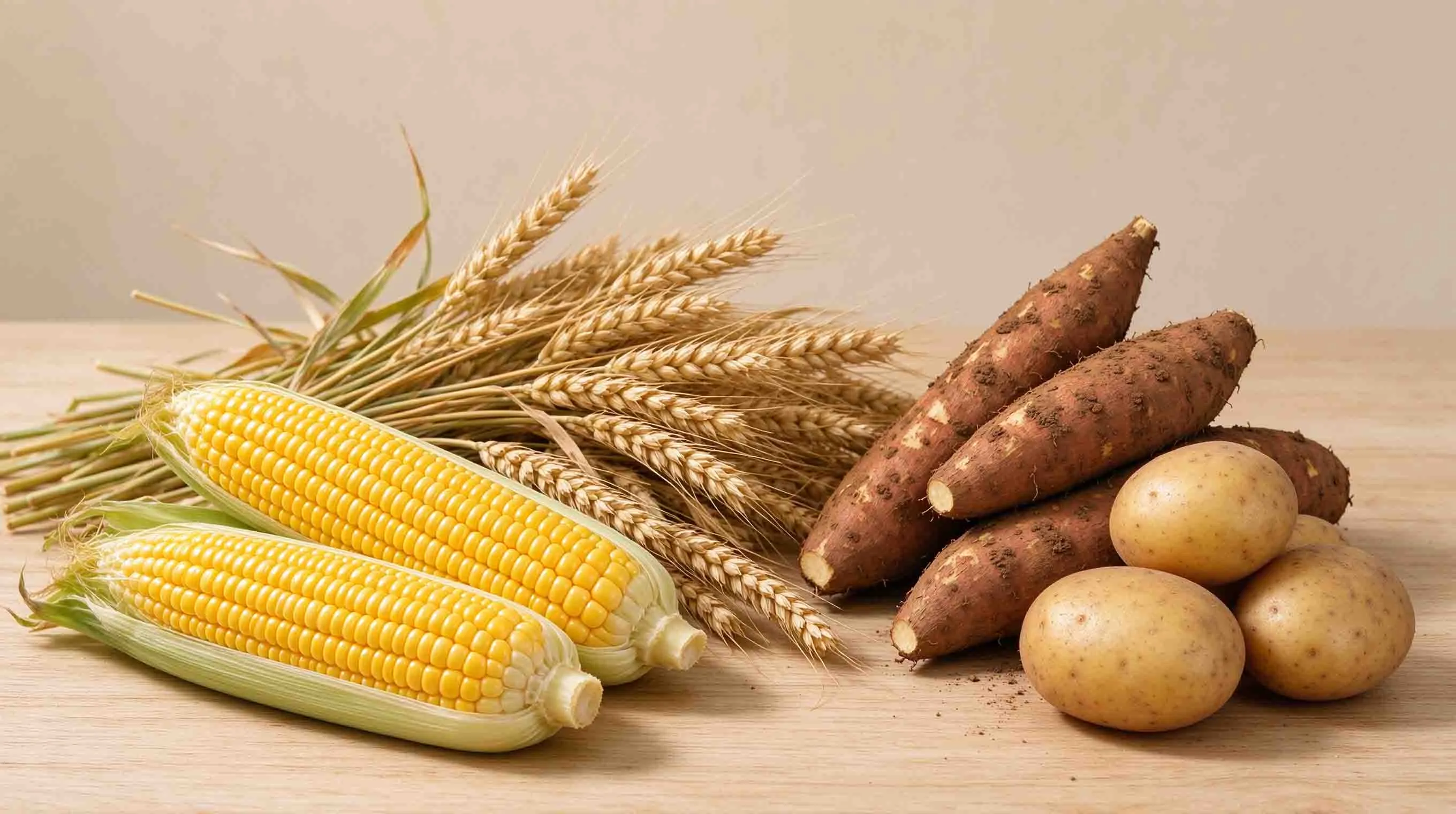 Corn wheat cassava and potato starch raw materials