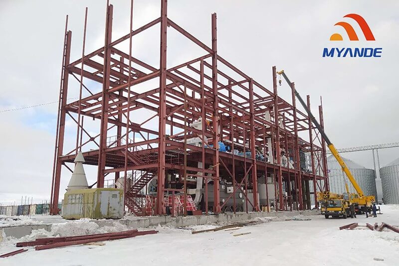 Proyecto en instalación de molienda y preparació de semillas oleaginosas múltiples 500TPD