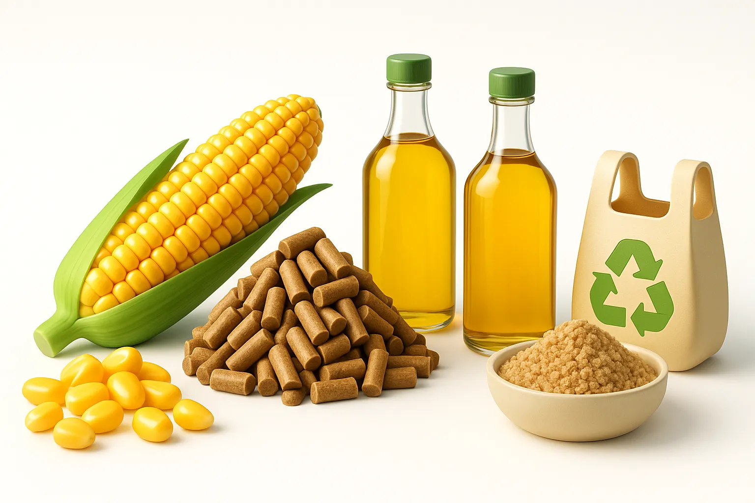 By-product produced by corn