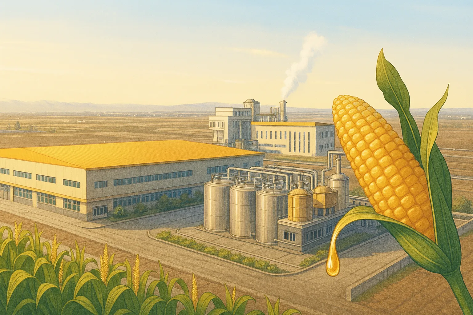 Ai drawing Starch Sugar Plant