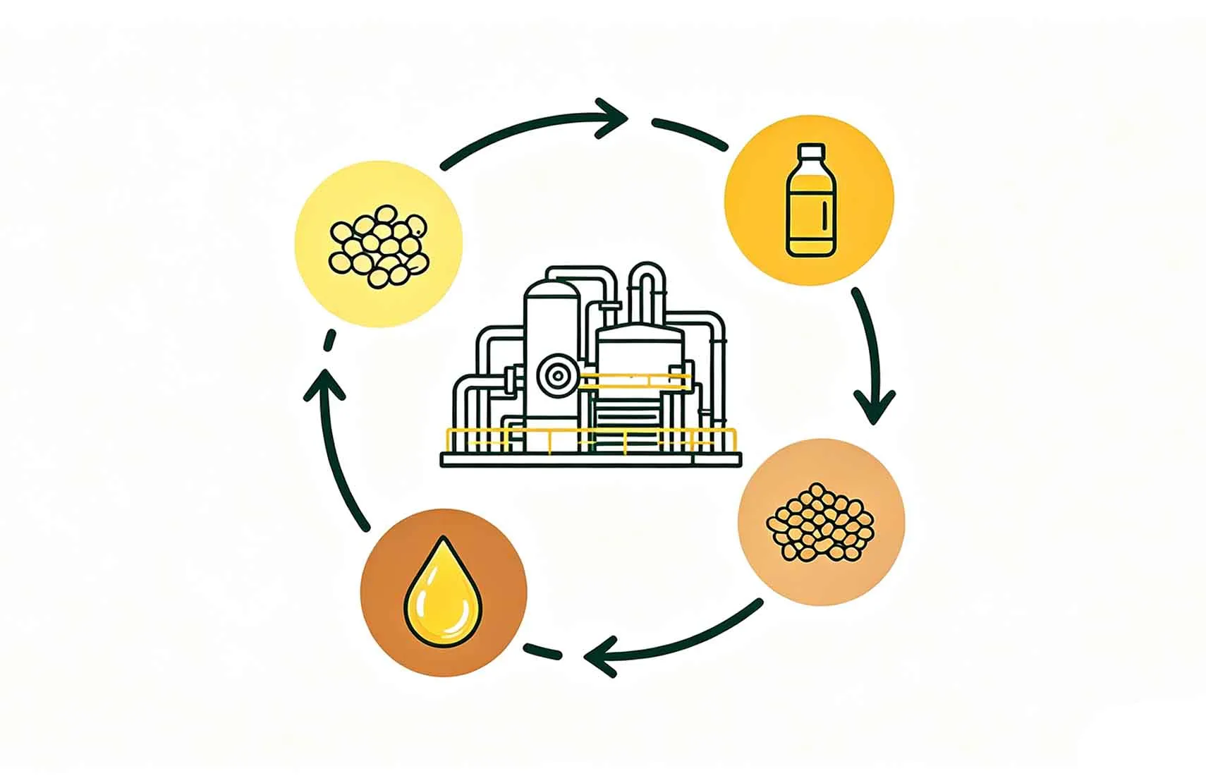 Oil recovery and by-product value in soybean processing
