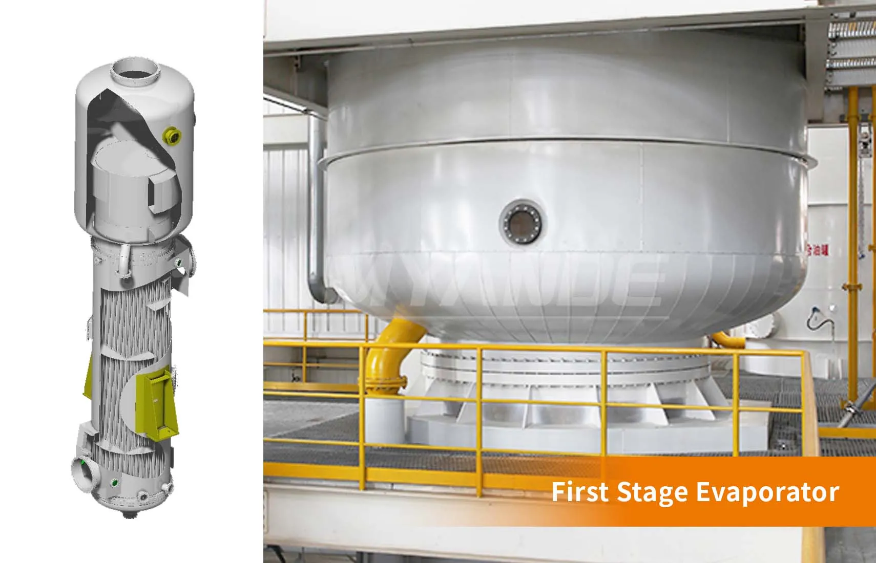 Canola Seed Evaporation Step: First Stage Evaporator engineered by Myande Group