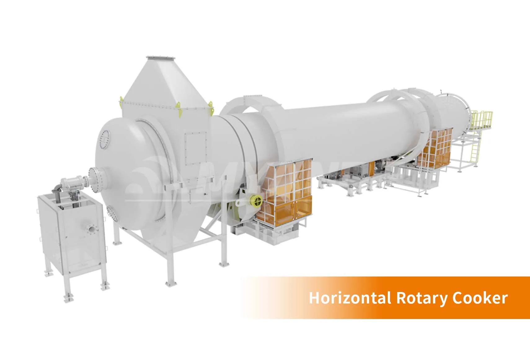 Canola Seed Cooking Step: Horizontal Rotary Cooker engineered by Myande Group