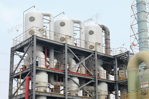 Proyecto de evaporación de tres efectos de aguas residuales químicas