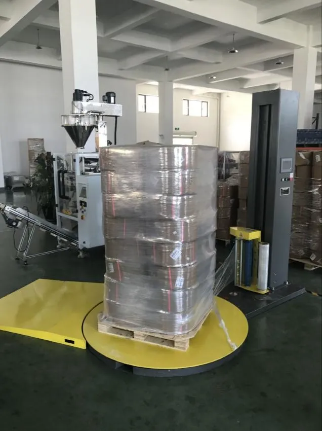 BL1650P Electric Automatic Pallet Stretch Film Wrapping Machine for Food Beverage Textiles Commodity Chemical Apparel