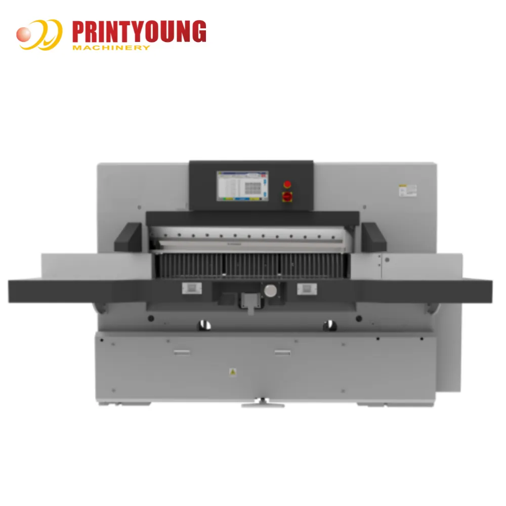 PRY-115S Dual Hydraulic Double Guide Rails Programmed Control Paper Cutting Machine
