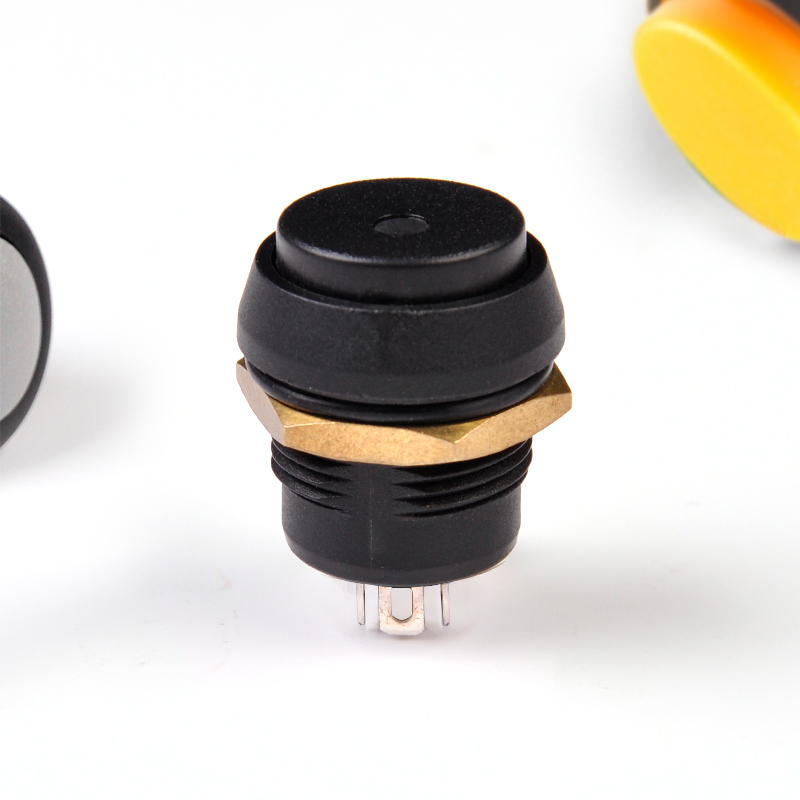 AX1166 waterproof push button switch black with light